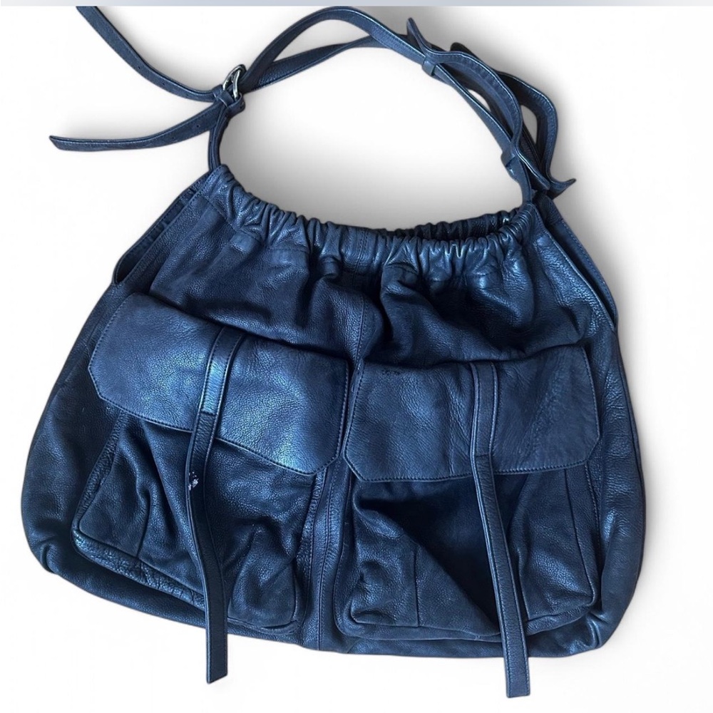 Black Leather Shoulder Bag